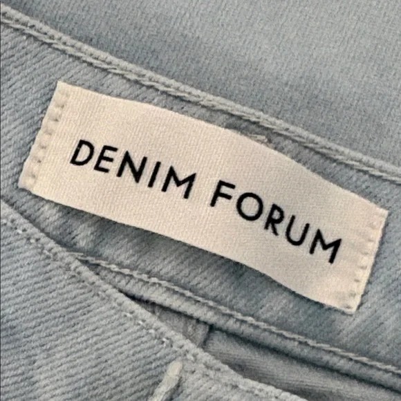 Denim Forum The Arlo High Rise Straight 28l Light Blue Wash - Picture 11 of 15